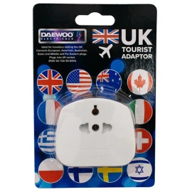DAEWOO PIF2039 Travel Adaptor – International to UK Plug Converter