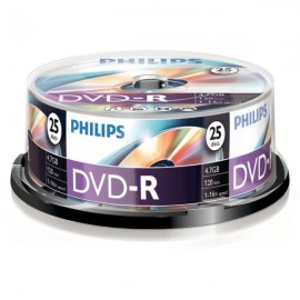 Philips DVD-R 4.7GB 16x Spindle 25pk
