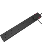 EAGLE E201EAB 6 Gang Extension Lead with Neon Indicator – 2m