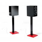 Norstone ESSE Speaker Stands in Black/Red (Pair)