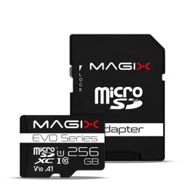 MAGIX EVO Series 256GB U1 MicroSD Card + SD Adapter Class10 V10