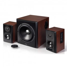 Edifier S350DB 2.1 Active Speaker System with aptX Bluetooth - Dark Walnut Wood