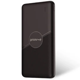 Groov-e 10,000mAh Portable Power Bank - Black
