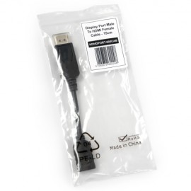 HDHDPORT-005CAB Display Port Male to HDMI Female Cable 15cm