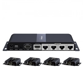 Antiference HDMI0104SCAT 1080P 1x4 HDMI splitter over single CAT 6 with 4 x RX