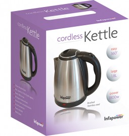 Infapower X503 1.8L 360 Degree Cordless Kettle - Stainless Steel