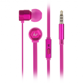 KitSound KSHIVBPI Hive In-Ear Headphones with In-Line Microphone - Pink