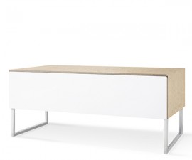 Norstone KHALM 1400mm AV Furniture - Light Oak Real Wood Veneer