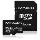 MAGIX 4K Series 256GB U1 MicroSD Card + SD Adapter Class10 V30