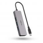 MAGIX 4-Port USB 3.0 USB-C Hub: Aluminum Shell, 5Gbps Data Transfer Speed
