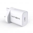 MAGIX Wall Charger PD Quick Charge 3.0 , 20W , USB Type-C - UK Plug
