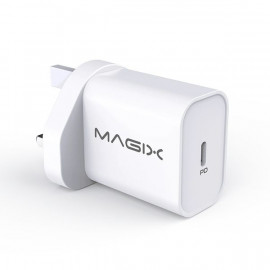 MAGIX Wall Charger PD Quick Charge 3.0 , 20W , USB Type-C - UK Plug