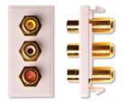 Antiference MW770 - 3 RCA to F yellow, white, red (composite)