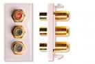 Antiference MW771 - 3 RCA to F red, green, blue (component)