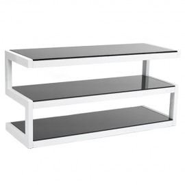 Norstone Esse AV Furniture/White/Frosted Black