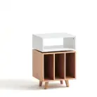 Norstone Stockholm 700 Turntable and Vinyl Storage Stand - White Oak