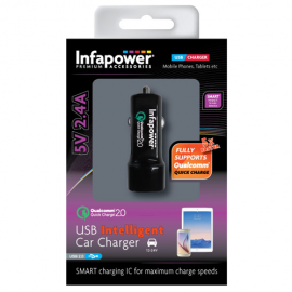 Infapower P035 2400mA Qualcomm 2.0 USB Intelligent Car Charger