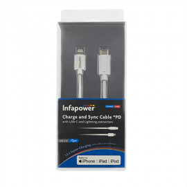 NEW Infapower P056 USB-C to Lightning Charge and Sync Cable