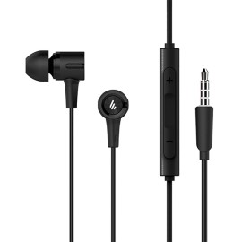 EDIFIER P205 Wired Earbuds with Remote and Mic - Black