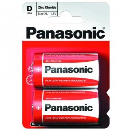 Panasonic PANAR20RB2 D Zinc Batteries 2 Pack