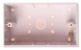 Antiference PATED45 - Double Pattress Box 45mm with earth terminal