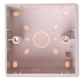 Antiference PATBE45 - Single Pattress Box 45mm with earth terminal