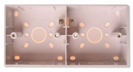 Antiference PATBET32 - Twin Gang Pattress Box 32mm with earth terminal