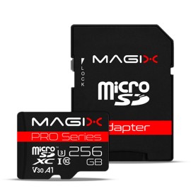 MAGIX PRO Series 256GB U3 MicroSD Card + SD Adapter Class10 V30