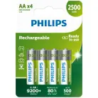 Philips Rechargeable AA 2500mah NiMH Battery – 4 Pack