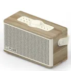 PURE Classic Aura - Ambient Portable Bluetooth Speaker - Cotton White/Oak
