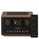 PURE Classic C-D4 Compact Digital Radio with CD Player - Coffee Brown/Walnut