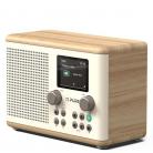  PURE Classic H4 DAB+/FM Radio with Bluetooth - Cotton White/Oak