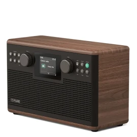 PURE Classic H6 DAB+/FM Stereo Radio with Bluetooth - Coffee Brown/Walnut