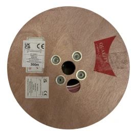 QING Cables QCS016/2 300m 16AWG 2 Core OFC Speaker Cable, LSZH, Pink