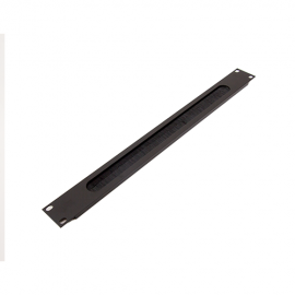 Penn Elcom R1268/1UK 1U Aluminium Brush Panel - Black
