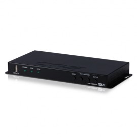 PUV-1550S-RX 100m HDBaseT™ Receiver & 4K Dual HDMI Scaler (4K, HDCP2.2, PoH, LAN, OAR)
