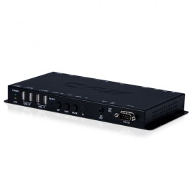 HDMI or VGA over IP Receiver with USB support (4K, HDCP2.2, PoE))