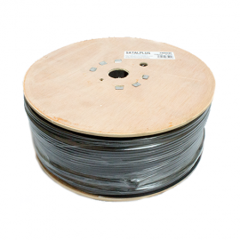 SATAPLUS Sat Cable Twin Alum Foil 75ohm - Black 250m