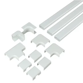 SANUS CCS3KWH 10-Piece 45" x 1.5" PVC White Cable Organization Kit