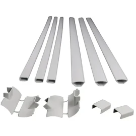 SANUS CCSHEK 12 Piece 48" x 1" PVC White Home Theatre Cabling Kit
