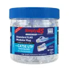 Simply45 S45-1000 Cat5e RJ45 Modular Plugs–100 pcs Jar