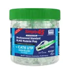 Simply45 S45-1100 Cat6 RJ45 Modular Plugs – 100 pcs Jar
