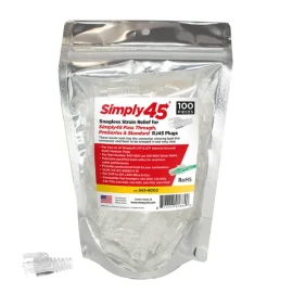 Simply45 S45-B002 Cat6/6a UTP Integrated Strain Reliefs–100 pc/Resealable Bag