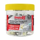 Simply45 S45-1755P ProSeries 10G Cat6a/7/7a Shielded External Ground