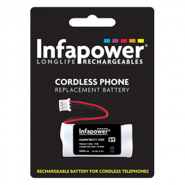 Infapower T008 2 x AAA 2.4v 600mA Cordless Telephone Battery