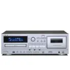 TEAC AD-850-SE Cassette Deck/CD Player with USB Record & Mic- Silver