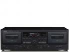 TEAC W-1200 Twin Cassette Deck with Microphone Mixing & USB Output