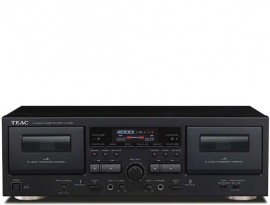 TEAC W-1200 Twin Cassette Deck with Microphone Mixing & USB Output