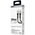 Techlink 711440 iWires PRO USB-C to USB-C Superspeed Sync & Charge Cable 240W