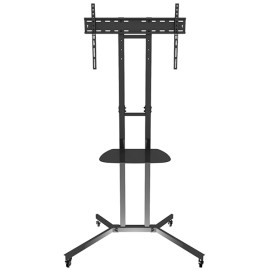 AVF WFSL500 Mobile TV Cart with Shelf & Castors for Screens up to 60" (50kg)